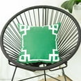 thumbnail image 4 of Grass Green and White Geometric Decorative Throw Pillow Cover, 4 of 5