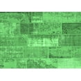 thumbnail image 1 of Ahgly Company Indoor Rectangle Patchwork Emerald Green Transitional Area Rugs, 4' x 6', 1 of 4