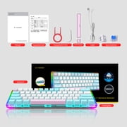 E-YOOSO 60% Mechanical Keyboard - RGB Backlit, Blue Switch, Wired Gaming Keyboard with 61 Keys for PC, Mac