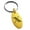 Gold, variant on Stainless Steel Letter X Initial Metro Retro Monogram Engraved Small Oval Charm Keychain Keyring