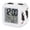 White, Scarlet, Steel, Snow, variant on Funny Donkey Digital Alarm Clock for Bedrooms, Smart LED Alarm Clock with 7 Color Changing Night Light, Farmhouse Animal Red Heart Scandinavian Silent Wake Up Clocks for Sleep Study Cooking 3.2"x3.2"