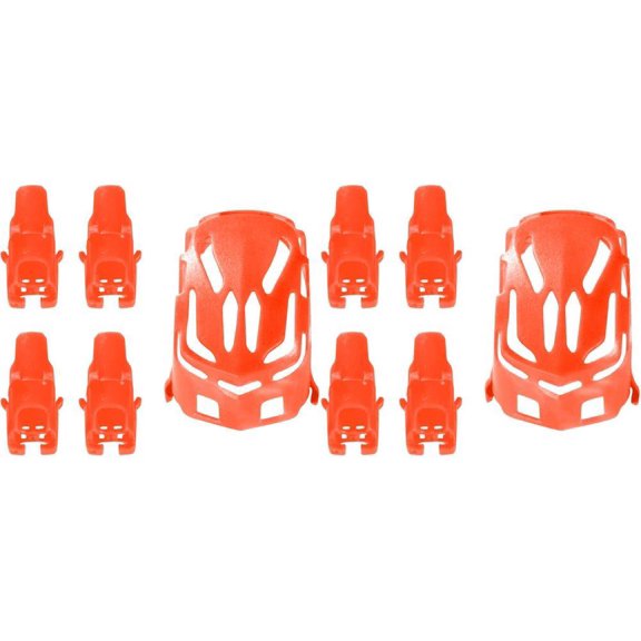 HobbyFlip Nano Body Shell Quadcopter Frame w/ Motor H111-01 Red Compatible with Hubsan Nano Q4 H111 2 Pack