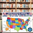 thumbnail image 3 of United States Educational Map with State Flags  U.S. Geography Map for Classrooms and Libraries | Great for Kids, Students and Teachers | 80lb Cardstock (216gsm) | 12 x 18 | 10 per Pack, 3 of 5