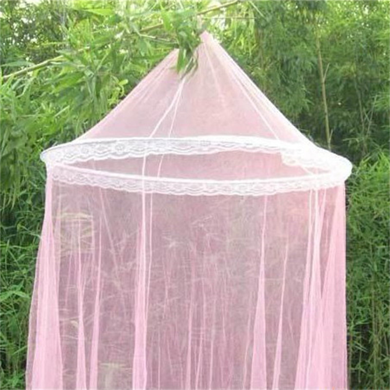 Tahtuvzn School Home Gadgets Round Lace Insect Bed Netting Curtain Dome Mosquito Net Elegant White
