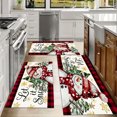 thumbnail image 6 of Floral Kitchen Rugs Sets of 3, Non Slip Kitchen Rugs and Mats Washable Farmhouse Kitchen Rugs Floral Kitchen Floor Mat Carpet Runner Rugs for Hallway Laundry Room, 6 of 12