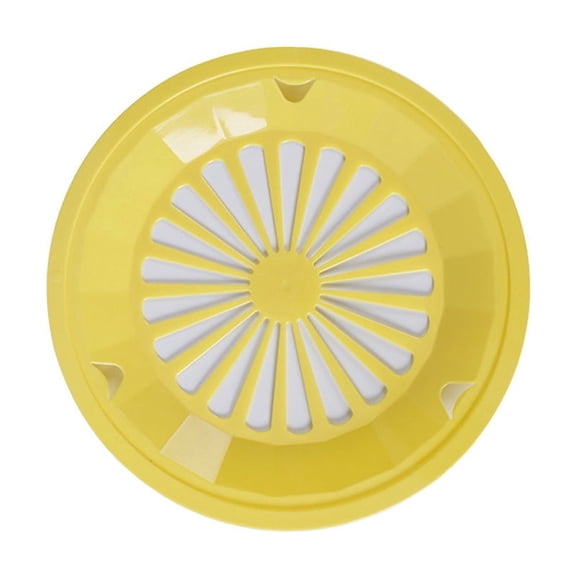 Reusable Plastic Paper Plate Holders,10.5 Inch Portable Serving Tray with Snap-in Grooves,Perfect for Outdoor Picnic,BBQ Grill,Family Gatherings,Yellow