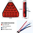 thumbnail image 4 of Flash F1 Triangle Style Car Light Pilot Stop Safety Car Lights Sporty Rear Third Brake Car Light Auto Tail Warning Brake Signal Lamp 12v, 4 of 5