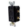 thumbnail image 3 of contacto dúplex icft negro leviton, 3 of 6