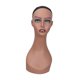 thumbnail image 4 of Cabeza de maniquí calva, lisa y profesional, para bufandas, joyería y salón. Color profundo, 4 of 9