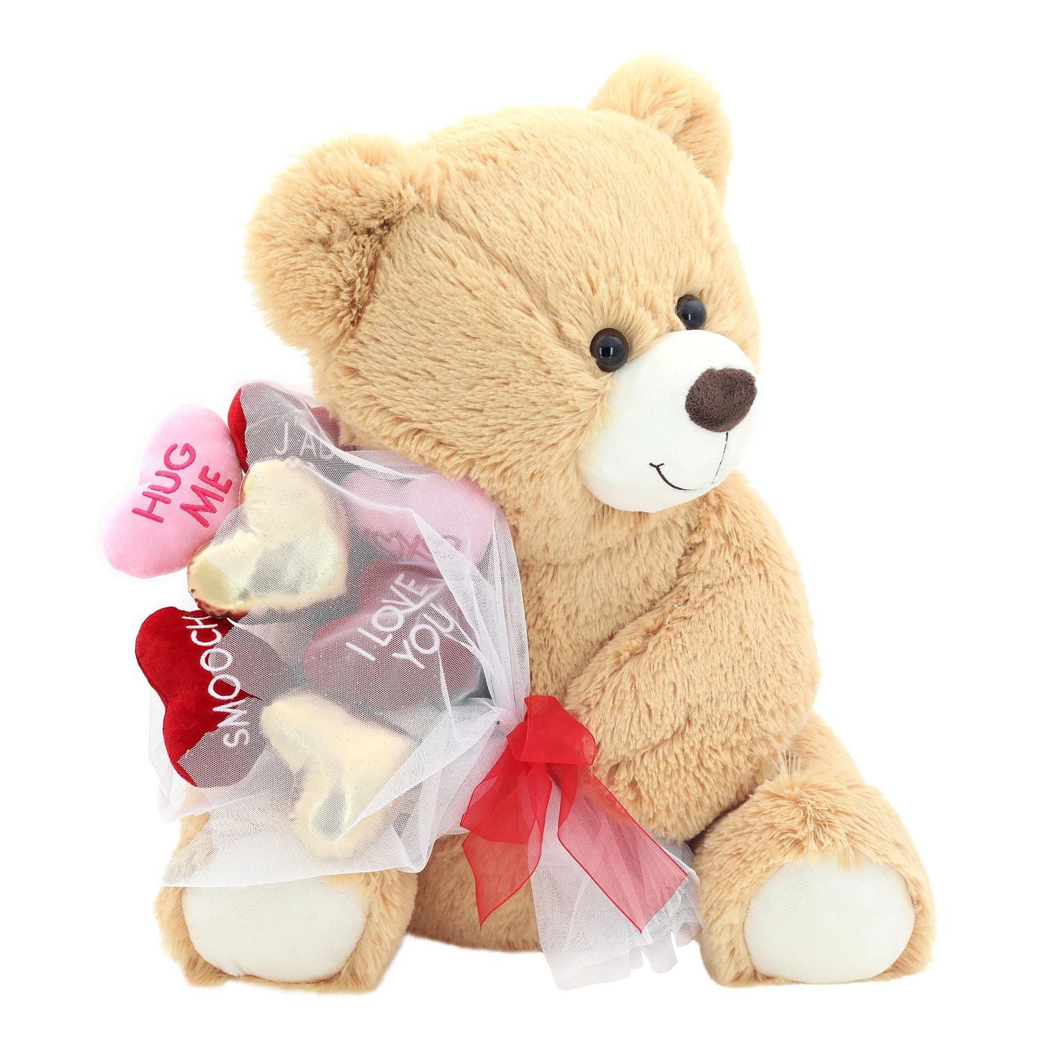 Tout pour Célébrer Saint-Valentin Doux Nounours avec Fleur Jouet en Peluche