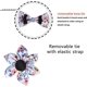 thumbnail image 3 of Collares para mascotas WEIHJMXG decorados con flores ajustable S 1,5 cm 26 a 42 cm, 3 of 5