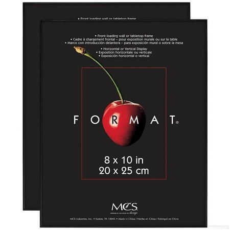 - The ORIGINAL FORMAT FRONT-LOAD Black 8x10 frame - 2 Pack