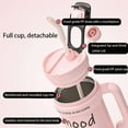 thumbnail image 5 of SpaceMuse 32oz Stainless Steel Insulated Tumbler with Handle and Straw – Double Wall Insulated, Leak-Proof Travel Mug, Cup Holder Compatible(Green), 5 of 5