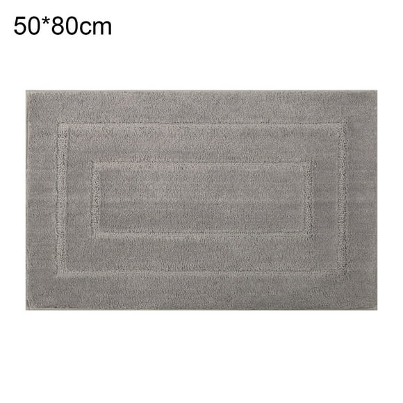 Koszal Tapis de Salle de Bain Antidérapant Résistant aux Taches Polyester Texture Douce Tapis de Sol de Bain pour Cuisine