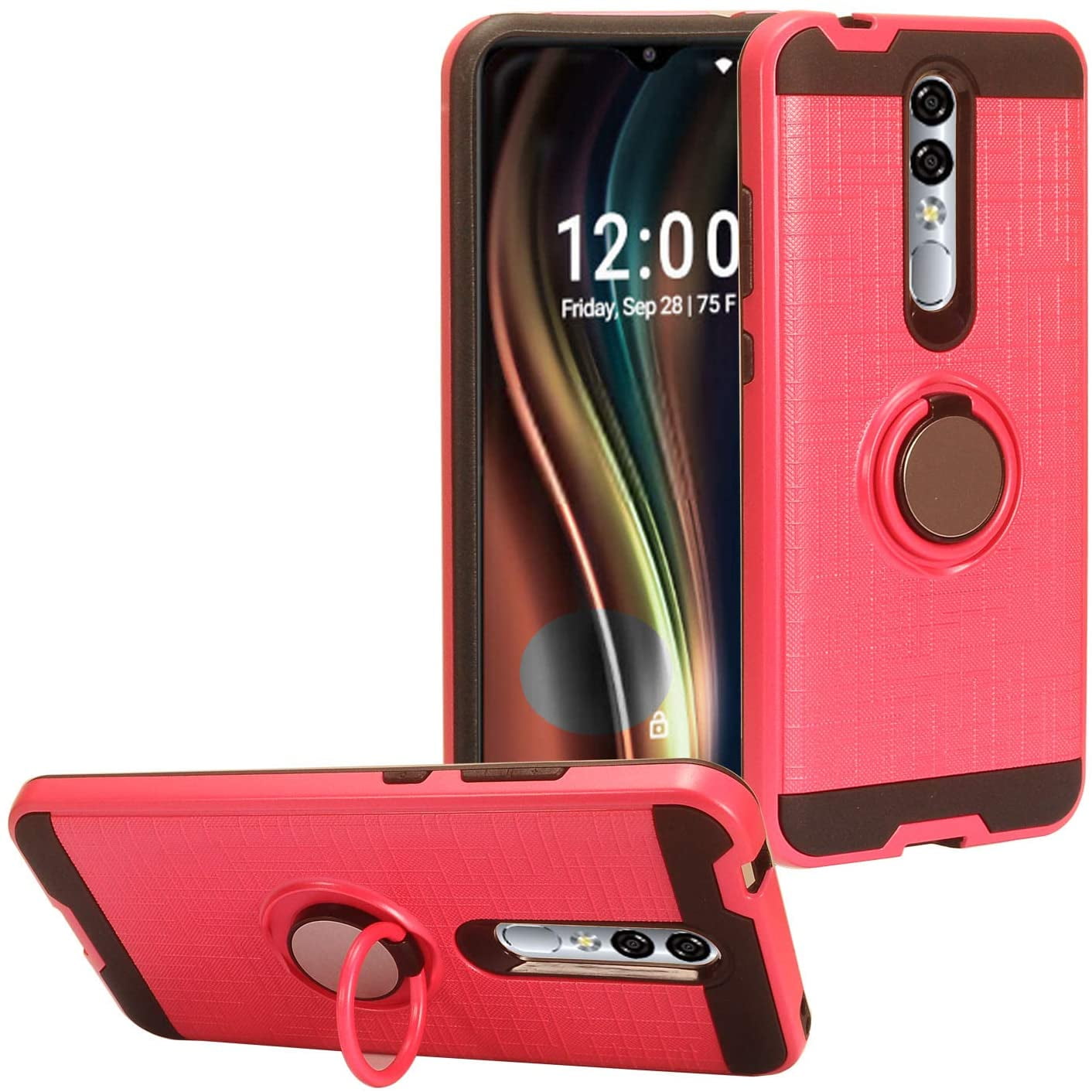 Coolpad Legacy Brisa Hybrid 360° Ring Armor Shockproof Dual Layers 2 in