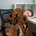thumbnail image 4 of Flannel Fleece Throw Blanket African Black Woman Ethnic Clothing Lightweight Soft Plush Blankets,Retro Back Cozy Warm Throw Blanket for Couch Sofa Bed Car Office All Season Use 40x60in, 4 of 9