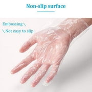 PE Glove Plastic Clear Disposable Gloves for Food Cleaning Catering Beauty 100 PCS