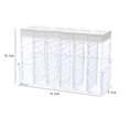 thumbnail image 3 of Creative Double-outlet Lid 6-case Seasoning Boxes Set with Tray Transparent Condiment Containers Spice Shakers (Ivory), 3 of 8
