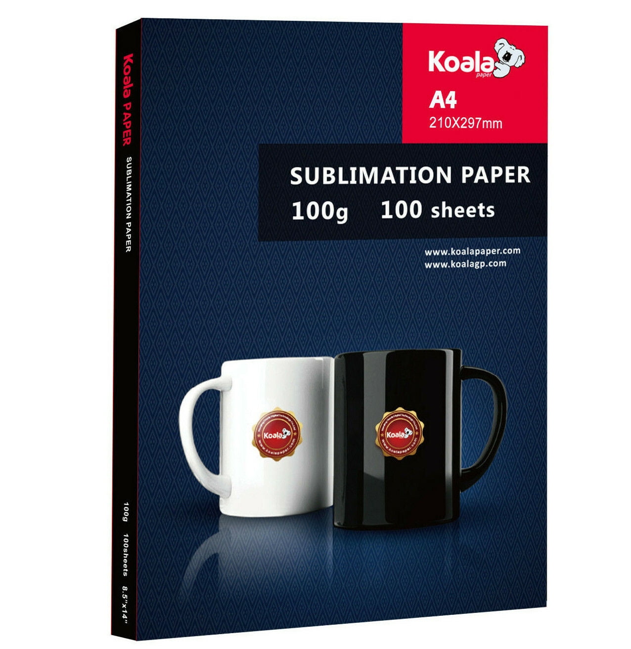Koala Sublimation Heat Transfer Paper A4 100 Sheets 8.5x11 All Inkjet Printers