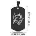 thumbnail image 2 of Stainless Steel Knight Warrior Champion Dog Tag Pendant Necklace, 2 of 3