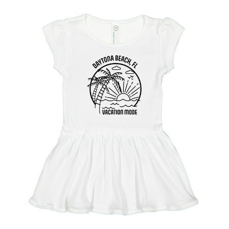 

Inktastic Summer Vacation Mode Daytona Beach Florida Gift Toddler Girl Dress