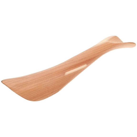 Raindrops Portable Wood Shoe Horn for Shoes Use with Smooth Surface and Ergonomic Design 12.5 Inches