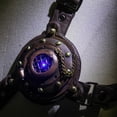 thumbnail image 4 of Accesorio de Cinturón Soledad Correas de Arnés de Pecho Steampunk con LED Marrón, 4 of 10
