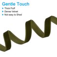 thumbnail image 4 of Uxcell 0.35 Inch x 2.18 Yard Velvet Ribbons Single Faced Vintage Velvet Ribbons Spool for Decor DIY Army Green, 4 of 6
