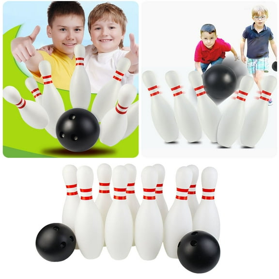 Children's Bowling Toy Set for Sports Development - Indoor and Outdoor Play with 10 Bottles for and Learning
