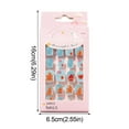 thumbnail image 4 of Cute Kids Christmas Nail Stickers - 24pc Patch Pack for Festive Manicure - Wearable for Children 24PCS, 4 of 4
