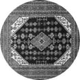 thumbnail image 1 of Ahgly Company Indoor Round Medallion Gray Traditional Area Rugs, 7' Round, 1 of 1