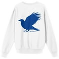 thumbnail image 2 of Harry Potter Ravenclaw Mascot Adult White Crew Neck Long Sleeve Sweatshirt-XL, 2 of 7