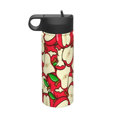 

Daiia red Fruit Printed 18oz Sports Insulated Kettle With Straw Water Bottle For Running Hiking Cycling Climbing Mens Woman S Sports Water Bottle