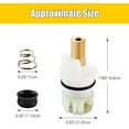 thumbnail image 2 of RVKXHD RP25513 Faucet Cartridge compatible with Delta two handle faucet stem assembly repair kit Includes RP4993 Seats and Springs, 4 Pack, 2 of 11