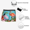 thumbnail image 6 of Junzan Tropical Jungle Flamingo Mens Underwear Boxer Briefs For Men’s - Large, 6 of 9