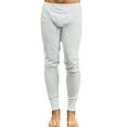 thumbnail image 3 of Men's 100% Cotton 2-Pc Long Thermal Underwear, White 3XL, 1 Set, 3 of 4
