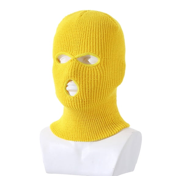 FLORNIX Ski Mask,Winter Face Mask for Men,Face Mask for Cold Weather,Yellow