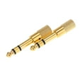 thumbnail image 1 of Adaptador Par de Audio Jack Adaptador Convertidor de Estéreo Enchufe para Guitarras Eléctricas Micrófono de Auriculares de 3,5 mm 6.35mm Macho a Hembra Tomshoo Adaptador, 1 of 5