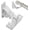 White, variant on Adjustable Curtain Rod Hooks for 1 Inch Rod, Wall Mount