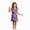 H348-Purple, variant on TOWED22 Halloween Nightdress Toddler Girls Sleepwear Cute Cartoon Ghost Print Dresses Short Sleeve Pajamas Dress