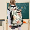 thumbnail image 7 of Backpack 12.9 *5.1 * 17.7 Inches Outing Backpack, Shopping Backpack, Travel Backpack Coral Roses Seamless, 7 of 7