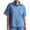 Light Blue, variant on Women's Vintage Denim Shirt, Short Sleeve Button Down Shirt with Chest Pockets, Relaxed Fit Casual Jean Top, Summer Denim Shacket and Oversized Jean Shirt-Black