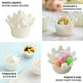 thumbnail image 4 of Efavormart 12 Pack | White Fillable Mini Crown Party Favor Gift Boxes, Candy Treat Containers with Iridescent Dome Lids - 3", 4 of 11