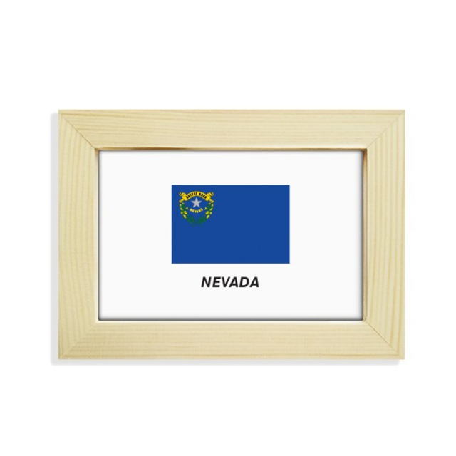 Outline Flag State Nevada Desktop Decorate Photo Frame Picture Art Painting 5x7 inch