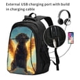 thumbnail image 2 of Yiaed Golden Cloud Winged Dog Print Laptop Backpack,Business Travel Durable Laptops Backpack with USB Charging Port,Water Resistant College Computer Bag, 2 of 5