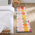 thumbnail image 3 of Yayeee Runner Rug for Bedroom 2'x6' Machine Washable Hallway Non Slip Mat, Yellow Circles, 3 of 8
