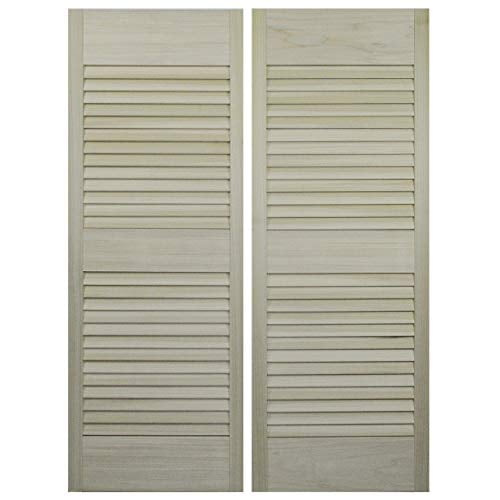 Louvered Swinging Doors/Cafe Doors/Saloon Doors with Hardware Fits Any