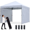 thumbnail image 1 of Carpa con dosel ABCCANOPY para exteriores, fácil de montar, 10 x 10 pies, con 2 toldos, 1 of 1