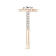 thumbnail image 3 of ANGARA Natural Princess-Cut Diamond Ring with Ornate in 14K Rose Gold for Women (Size-5.2mm| Color-H| Clarity-SI2) | April Birthstone, Anniversary, Jewelry Gift for Women | Natural Diamond Ring, 3 of 8