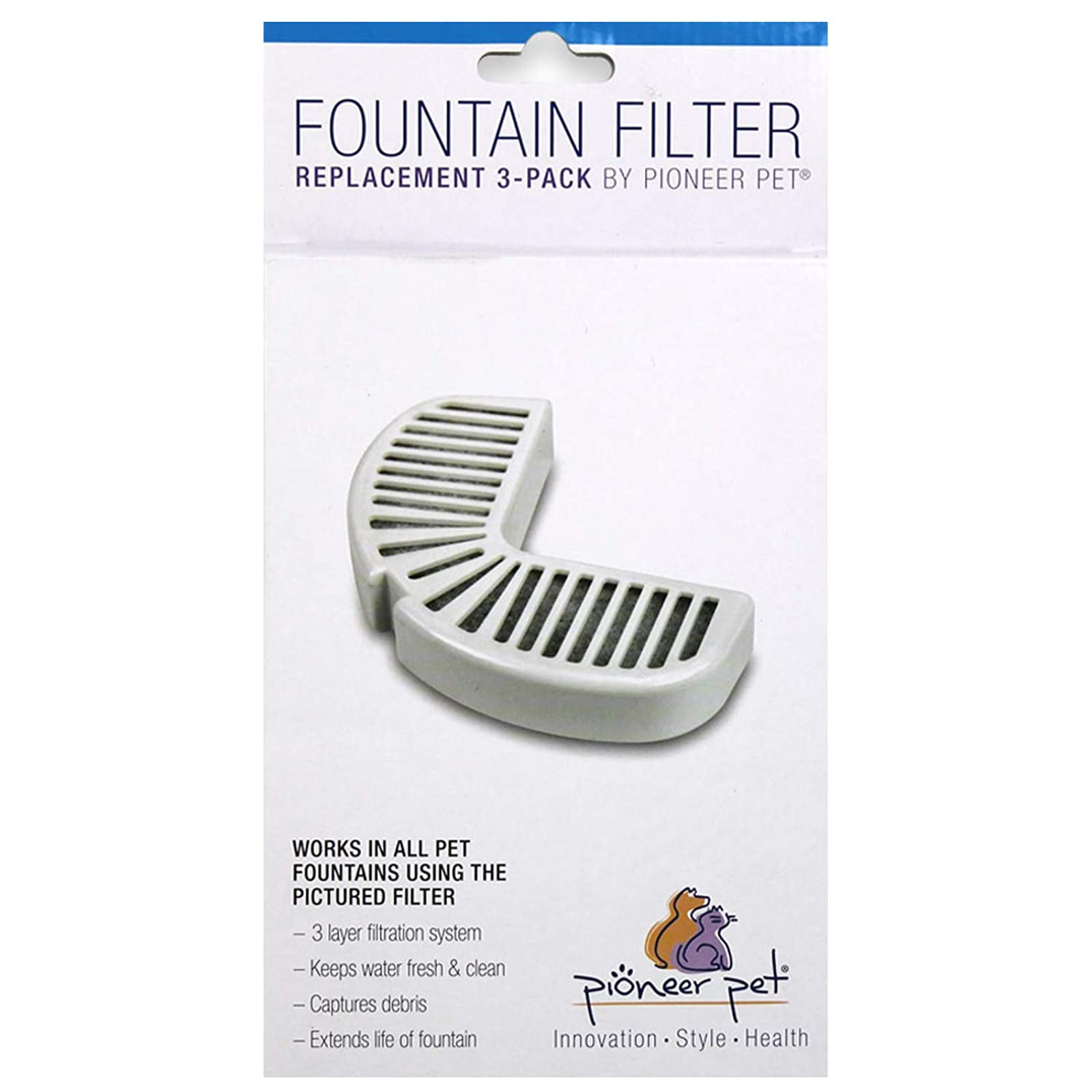 Pioneer Pet Replacement Filters for Ceramic & Stainless Steel Fountains Pioneer Pet Replacement Filters For Ceramic & Stainless Steel Fountains